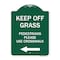 Signmission Designer Series Lawn Boss Stake Kit, Green & White Aluminum Sign, 18" x 24", GW-1824-23888 A-DES-GW-1824-23888 - alternate 1